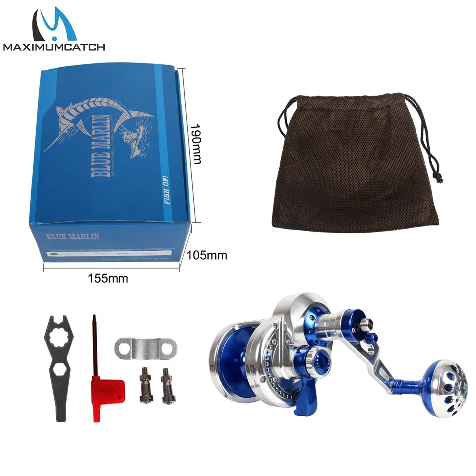 Maximumcatch катушка для троллинговой рыбалки левосторонняя правая рука отжимная