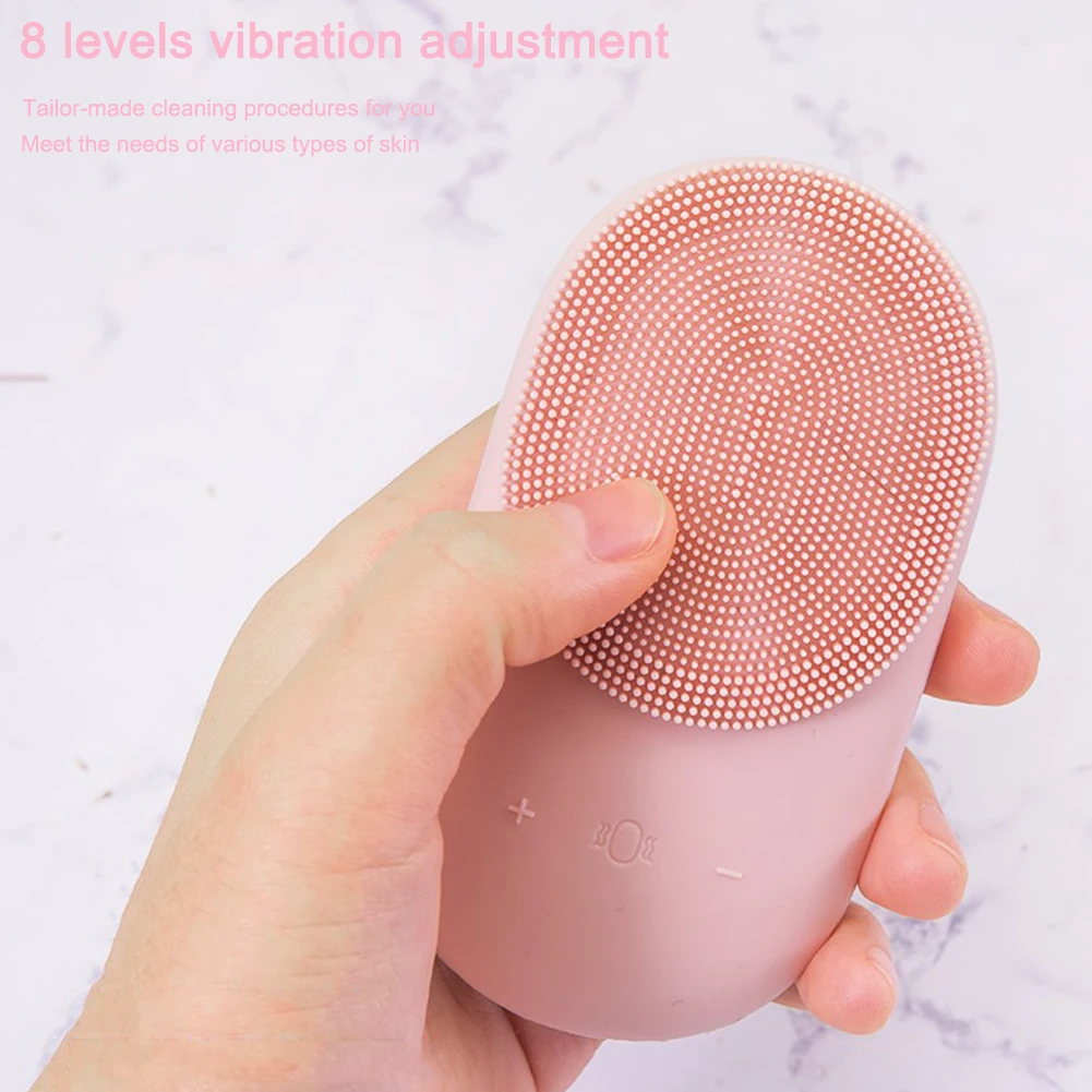 

Sonic Facial Cleaning Brush Hot Compress 9 Modes Face Scrubber Deep Cleaning Multi-Functional Beauty Devices Facial Cleaning
