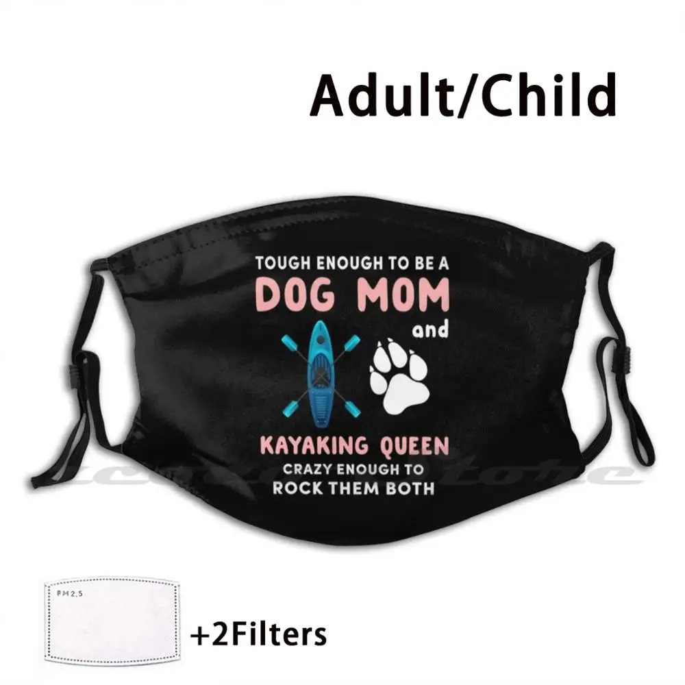 Каяк и собака для каякинга маски любовников ткань многоразовая печать Фильтр