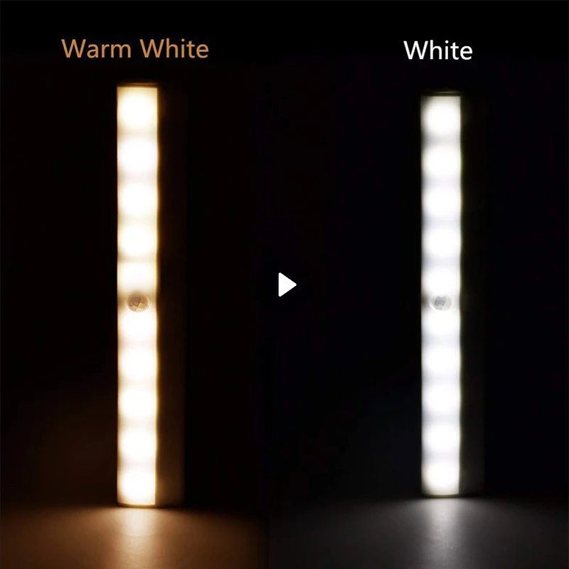 

LED Night Light Motion Sensor Wireless USB Rechargeable Night Lamp For Kitchen Cabinet Wardrobe Lamp Household Products Selling