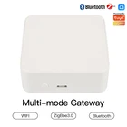 2021 многорежимный шлюз Tuya, Wi-Fi + Bluetooth-совместимый + многопротокольный шлюз связи Zigbee, шлюз Tuyaприложение smart Life, Alexa