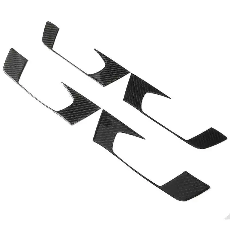 Внутренняя дверная ручка панель отделка крышка из углеродного волокна декор