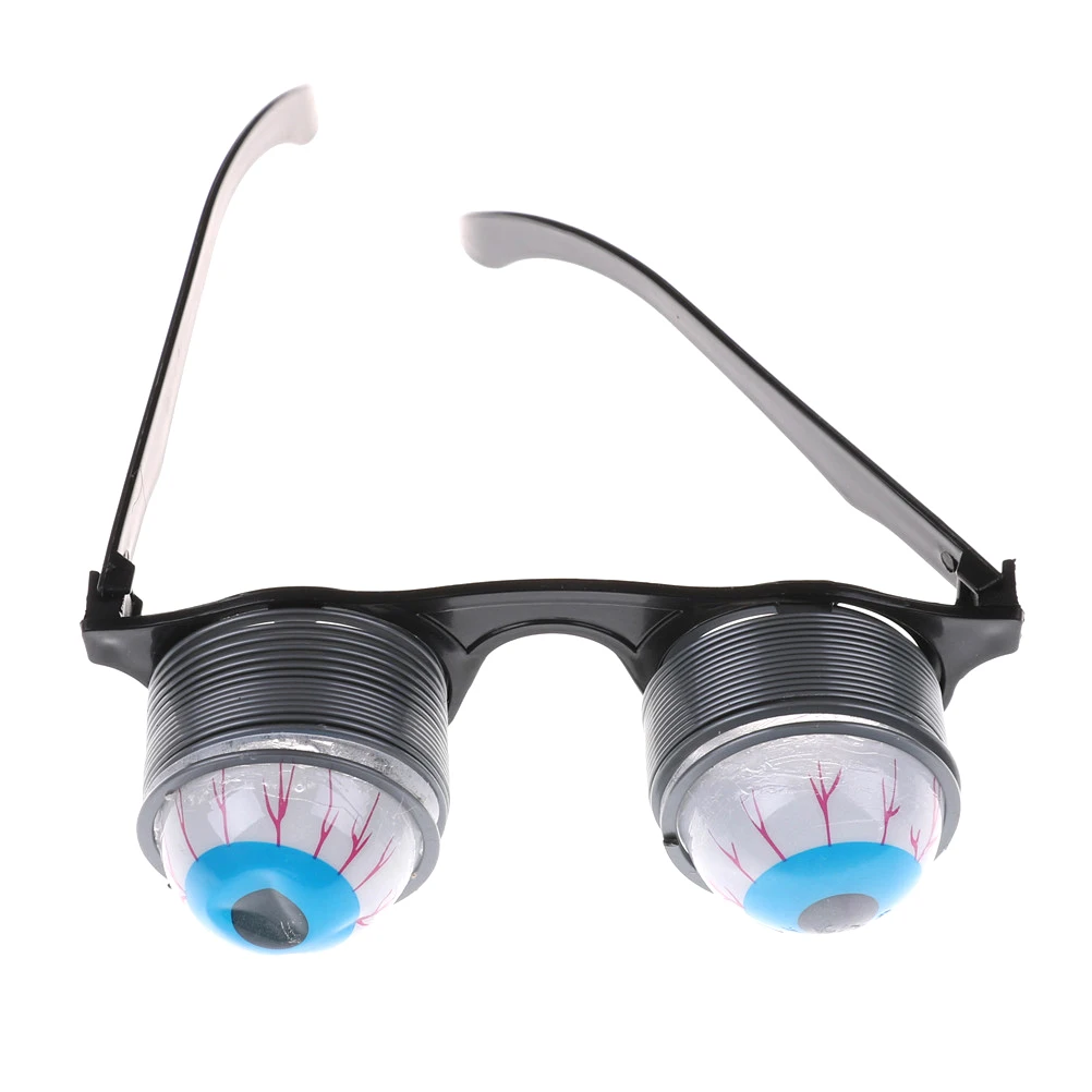 

1Pcs Pop Out Eye Drop Eyeball Prank Glasses Horror Scary Party Gags Practical Jokes Funny Toy Black And Gray