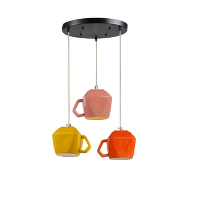 

MERHOLE Wind decoration creative personality chandelier ceramic single head shop chandelier bar table stairs front desk