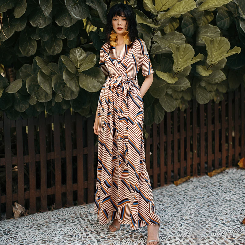 VERRAGEE винтажное платье женские платья лето 2019 размера плюс праздничные пляжные