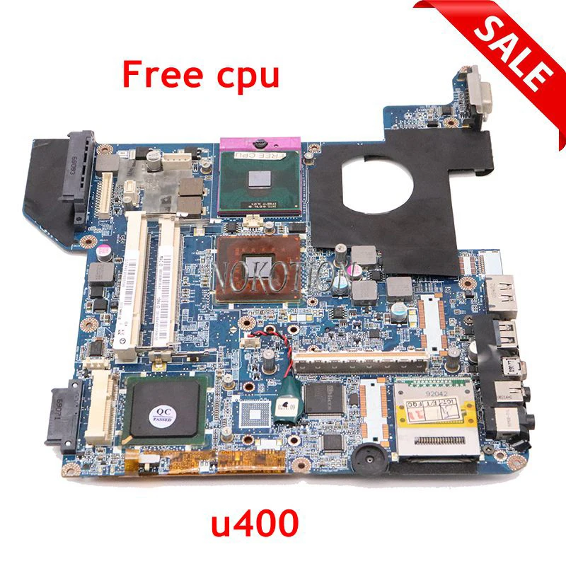 

NOKOTION A000060050 DATE1MMB8E0 Main board For Toshiba Satellite U400 laptop motherboard GM45 DDR2 with graphics slot free cpu