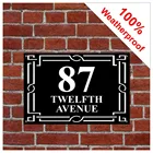 Ретро дизайн знак на дом погодозащищенный индивидуальный номер адрес ПВХ