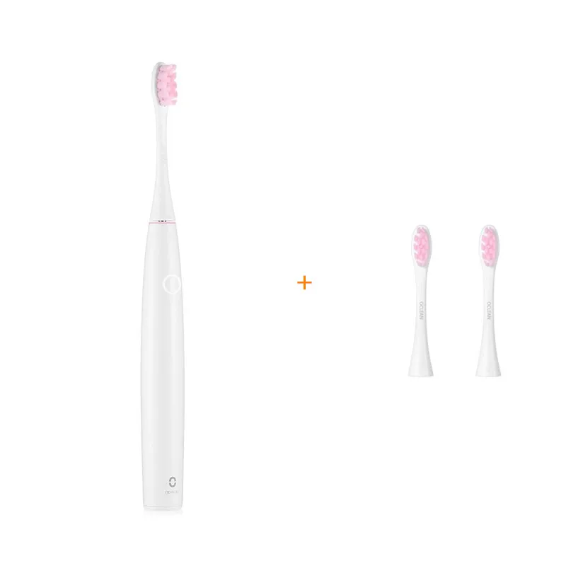 pink set 11 Oclean воздушная электрическая щетка, интеллектуальная звуковая электрическая зубная щетка с управлением через приложение+ 2 шт Насадки для щёток, чувствительная к давлению кнопка - Цвет: pink set