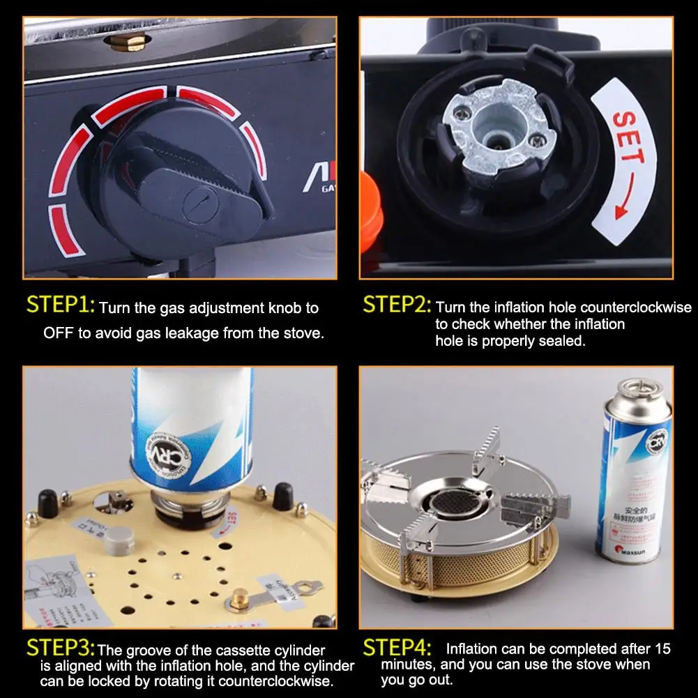 Портативная пропановая кемпинговая плита одноразовая горелка кассета