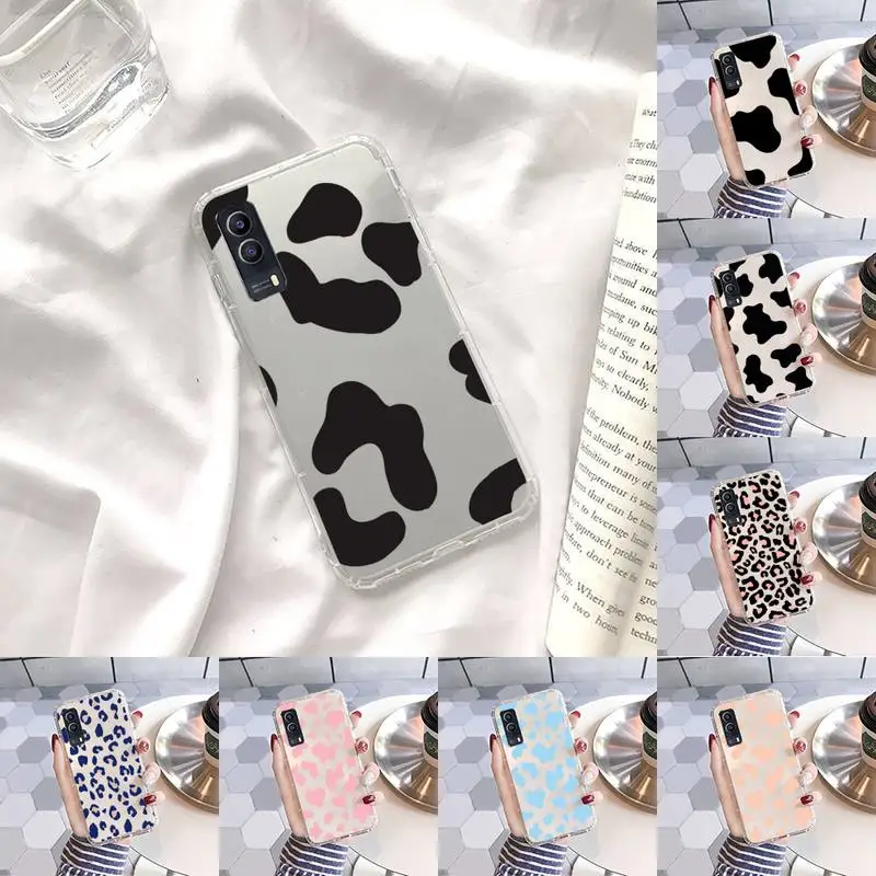 

cow skin print Phone Case Transparent For VIVO Y 97 93 85 81 75 73 71 70 69 67 66 55 53 50 52 51 30 20 19 11 S E Mobile bags
