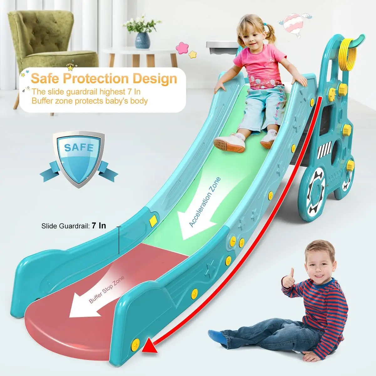 

Baby Slide Household Small Children's Slide Home Indoor Paradise Kindergarten for Babies and Children Birthday Toys