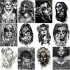 Украшение для стен с изображением черепа для взрослых, рисование страхом, черно-белая мозаика, бижутерия, вышивка крестиком, домашний декор сделай сам