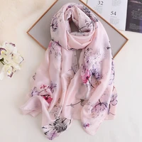 koi leaping new summer woman fashion flower printing long scarf scarves headscarf hot popular air conditioning shawl girl gift