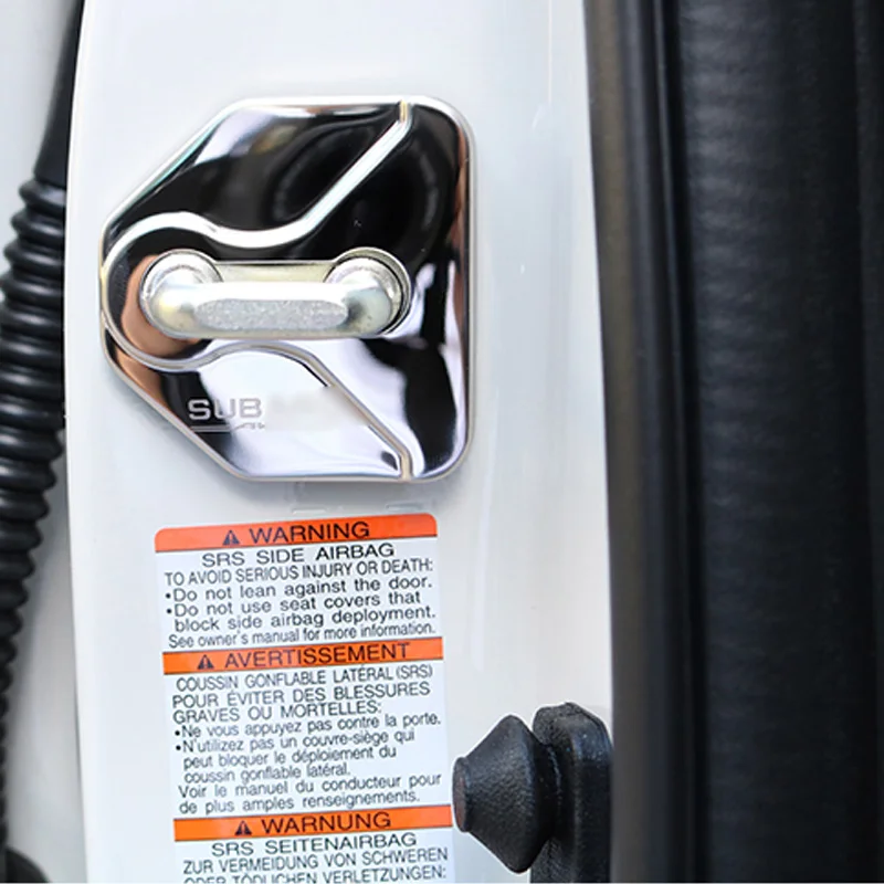 

For Subaru STI Impreza Liberty Forester Outback Legacy Custome Car Logo Door Lock Decoration Cover Sticker Car Accessories