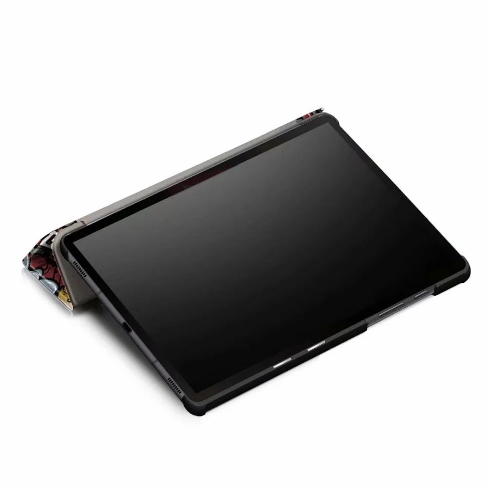 Ультра тонкий чехол для samsung Galaxy Tab S6 10,5 SM-T860 SM-T865 Подставка для планшета умный чехол для samsung Galaxy Tab S6 Чехол+ пленка
