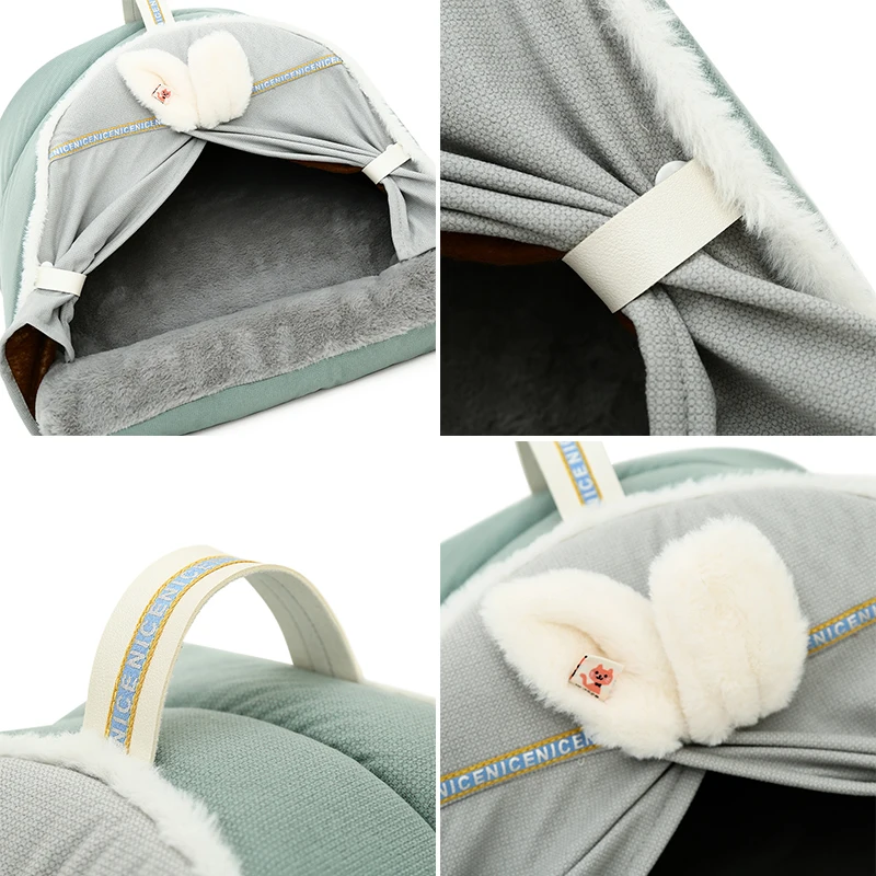 hoopet winter cat tent warm bed for cats sleeping removable thick cushion for dog sleeping sofa cat nest house pet supplies free global shipping