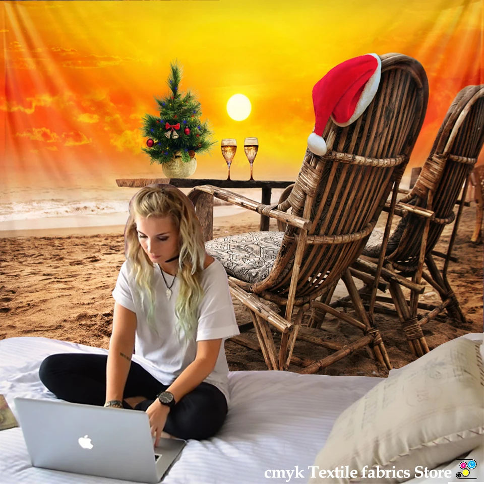 Рождественский гобелен фон для рождественского подарка настенный праздничное