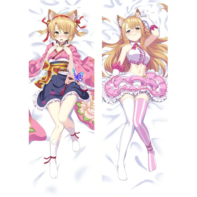 

Funda para almohada Game Genshin Impact Dakimakura,VTuber de doble cara, estampada, ropa de cama para el hogar