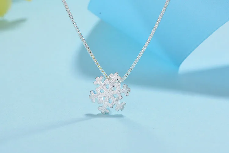 

Изысканный кулон в виде снежинки серебра 2020 пробы, модное ожерелье с цветком, кулон, Женские Ювелирные изделия для помолвки, Новинка