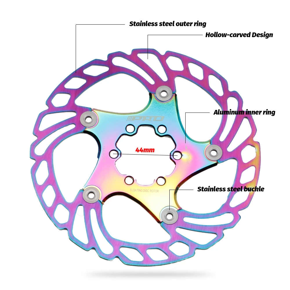 Фрикционный плавающий яркий тормозной диск для горного велосипеда 1 шт. 140 мм 160 180