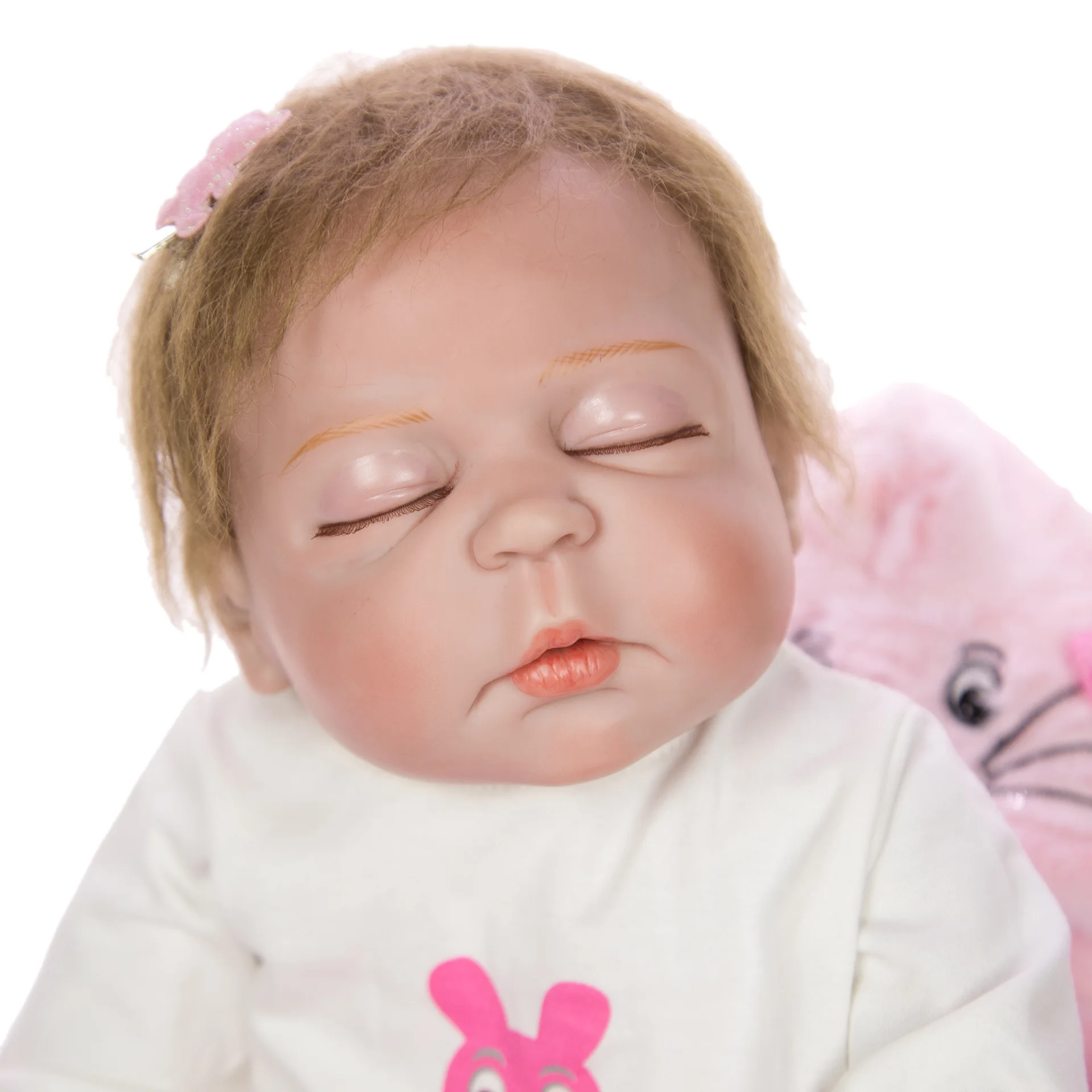 Reborn Baby Doll with Soft pink dress Like 0-3 months girl Realistic vinyl silicone boy kids Xmas Toy | Игрушки и хобби