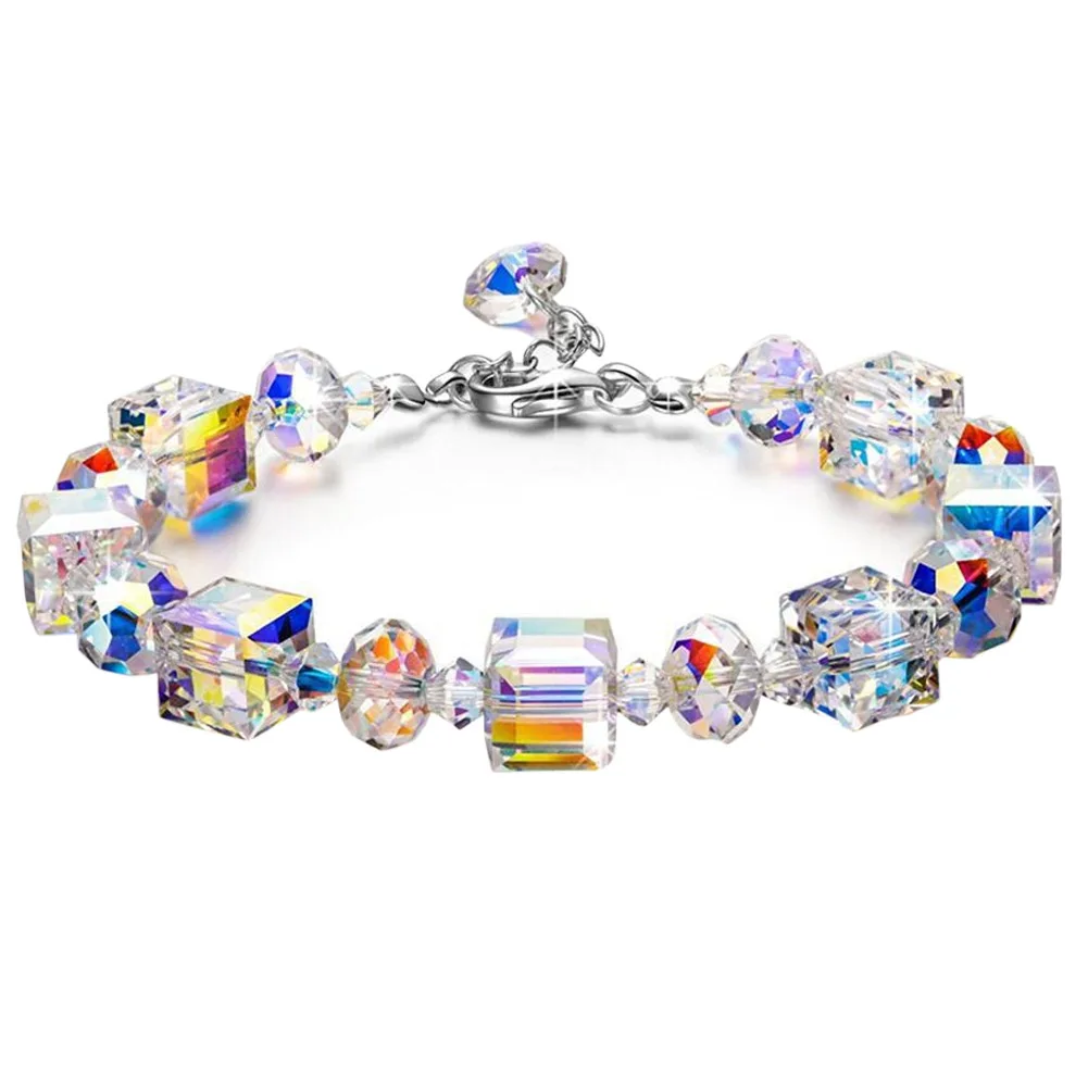 Северный свет браслет Романтика сверкающие кристаллы для женщин девушек звено