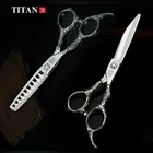 Профессиональные Парикмахерские ножницы Titan 6,0, набор парикмахерских ножниц для филировки, ножницы для стрижки волос, ножницы для ножниц из стали