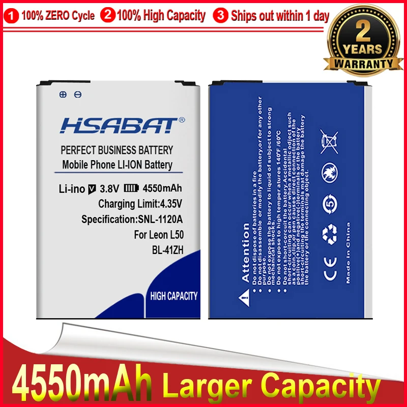 Оригинальный аккумулятор HSABAT 4550 мАч для LG Leon L50 H345 MS345 D213N Tribute 2 C40 L22C Destiny L21G Sunset