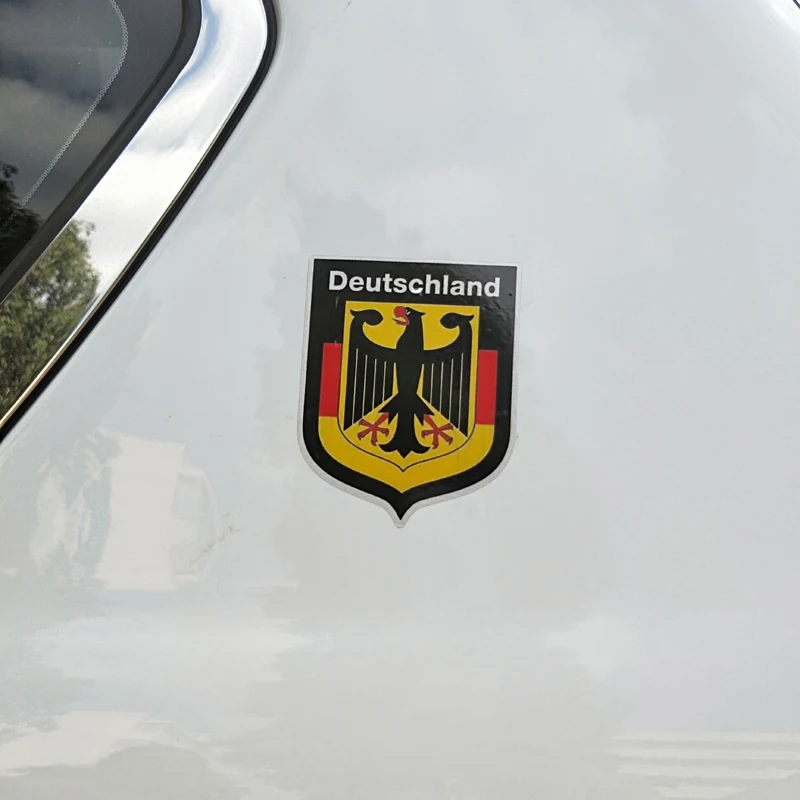 YJZT, 10,5 см* 8,4 см, немецкий щит, Deutschland, наклейка, Автомобильный флаг, наклейка, автомобильный стикер, 6-2625