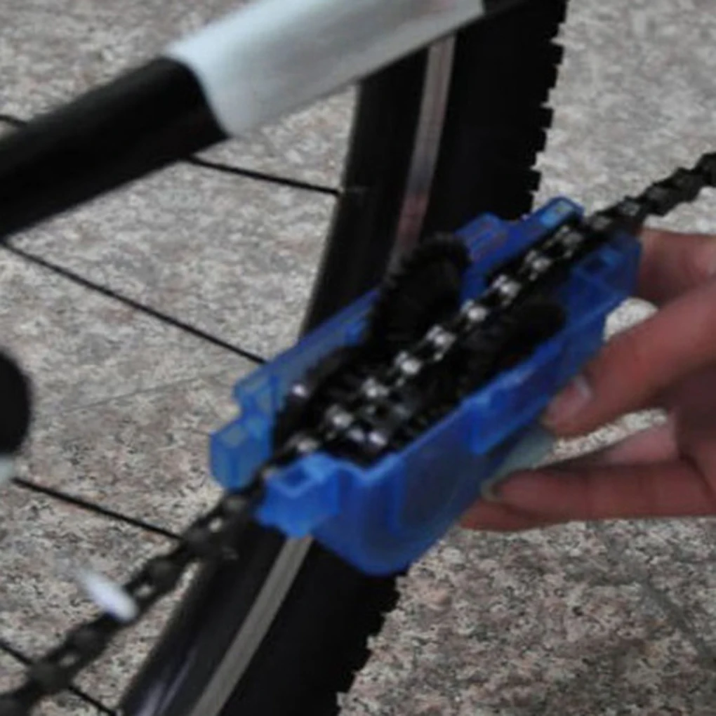 

Portable Bicycle Chain Cleaner Bike Brushes Scrubber Wash Tool Mountain Cycling Cleaning Kit Outdoor Accessory