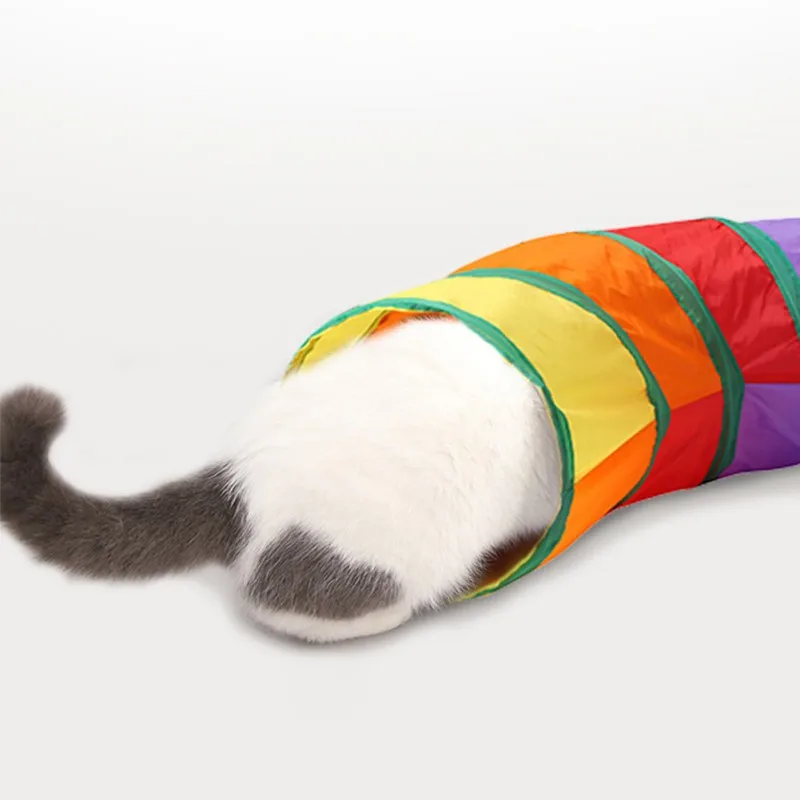 Складной Радужный туннель Pet Cat канал сверления вращающийся Дракон S типа игрушки