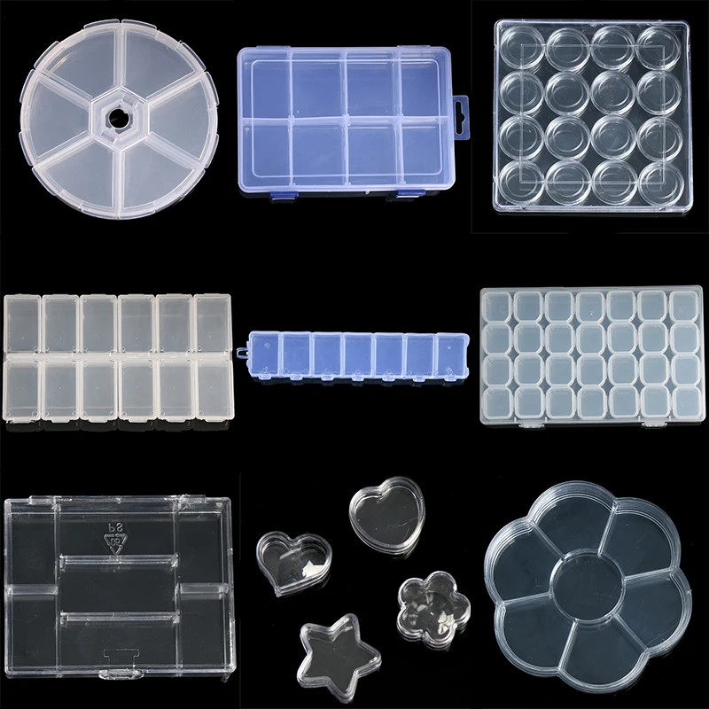 

29Sizes Transparent Plastic Storage Container For Beads Jewelry Box Organizer Adjustable Bracelet Necklace Earrings Jewelry Case
