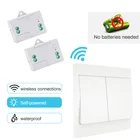 Автономный переключатель Saful, 2-канальный водонепроницаемый кнопочный переключатель