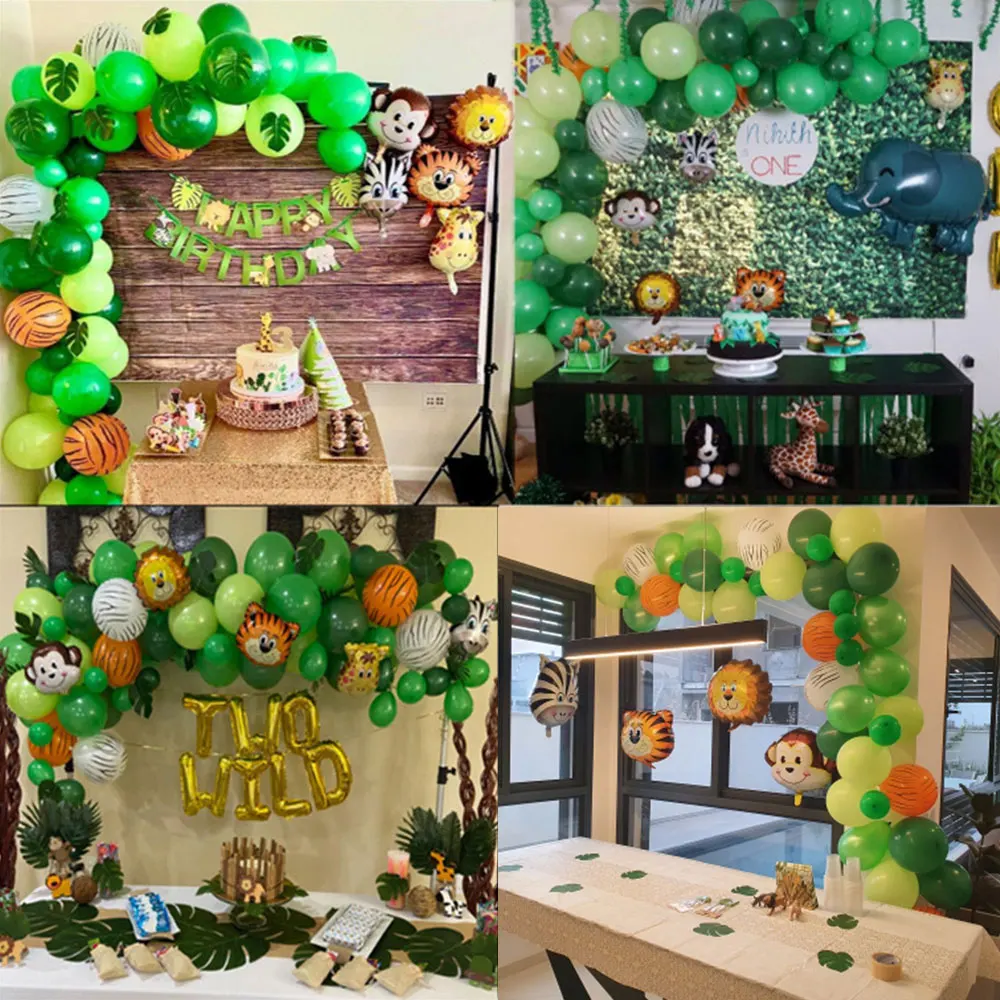 106 шт. набор воздушных шаров в виде животных джунглей украшения для дня рождения