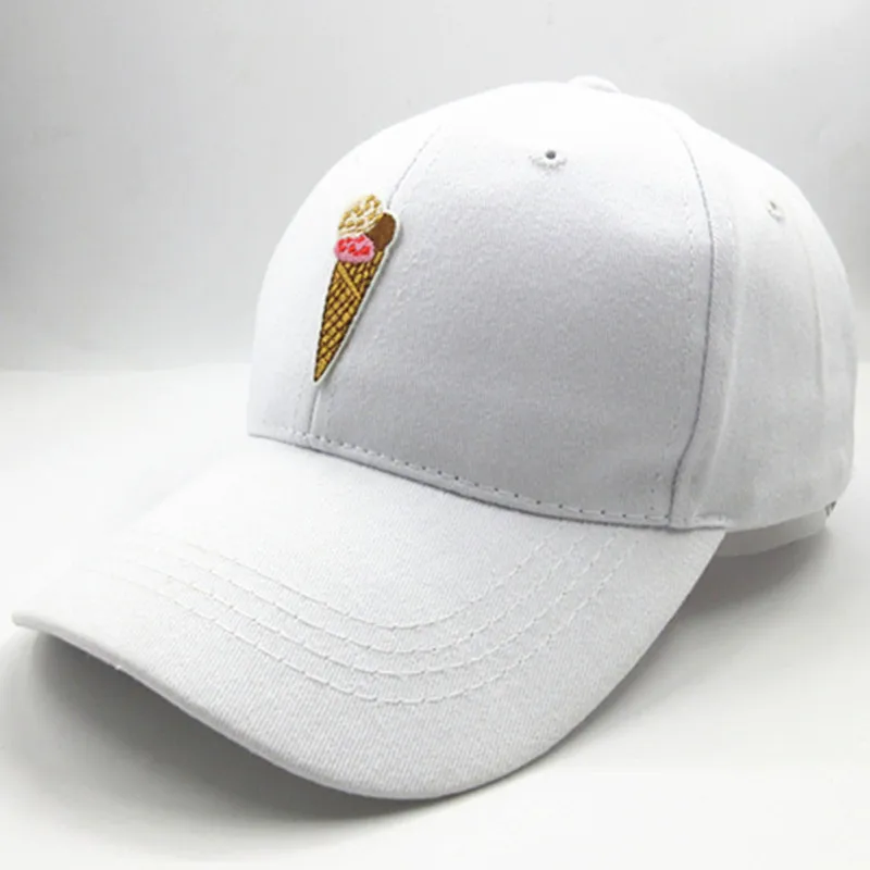 LDSLYJR хлопковая бейсболка с вышивкой мороженого Кепка в стиле хип-хоп