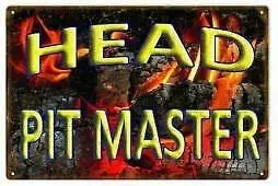 

Antique BBQ Pitmaster Retro Street Sign Household Metal Tin Sign Bar Cafe Car Motorcycle Garage Decoration Supplies12 X 8 Inch