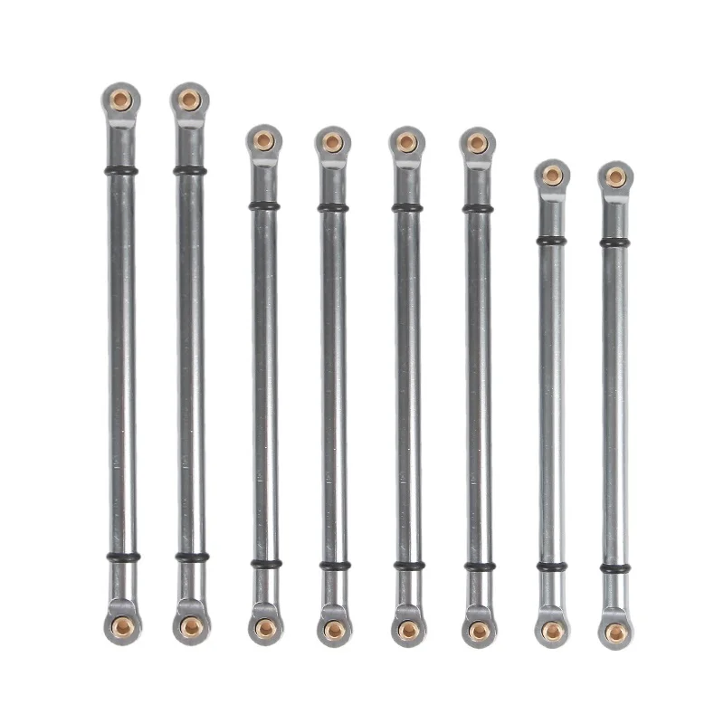 

8Pcs Metal Link Rod Pull Rod Set 313MM Wheelbase for 1/10 RC Crawler Car Axial SCX10 Upgrade Parts Accessories
