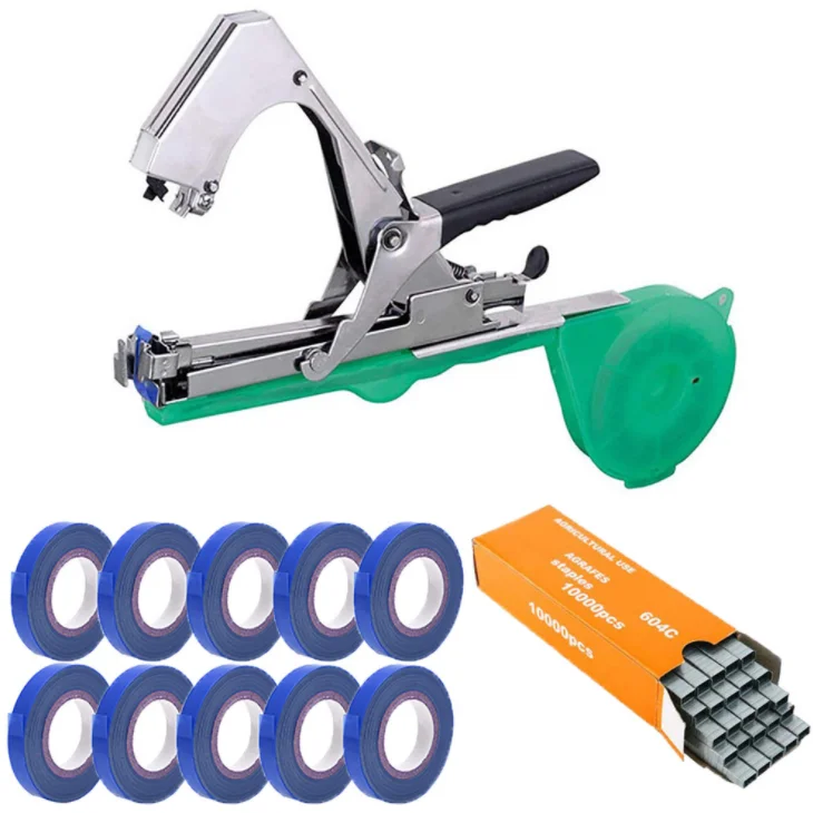 

1 Set Garden Tools Garter Plants Plant Branch Hand Tying Binding Machine Minced Vegetable Tapetool Tapener Tapes Home Garden