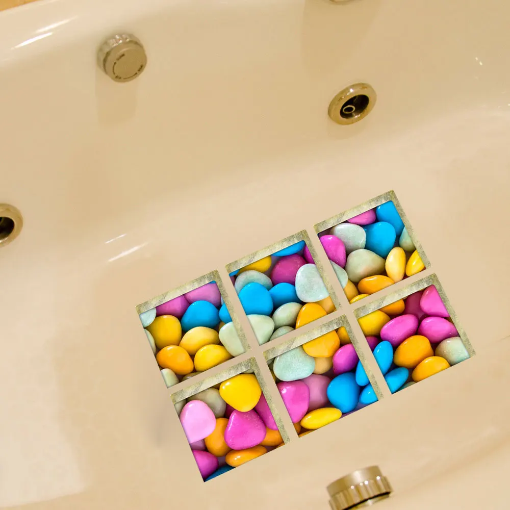 6 шт./компл. карамельные наклейки для протектора безопасные Нескользящие