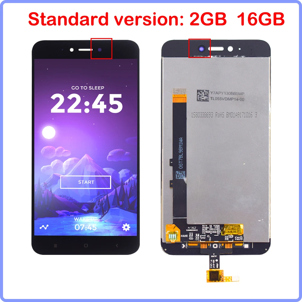 Для Xiaomi Redmi Примечание 5A ЖК-дисплей с сенсорным экраном дигитайзер сборка для
