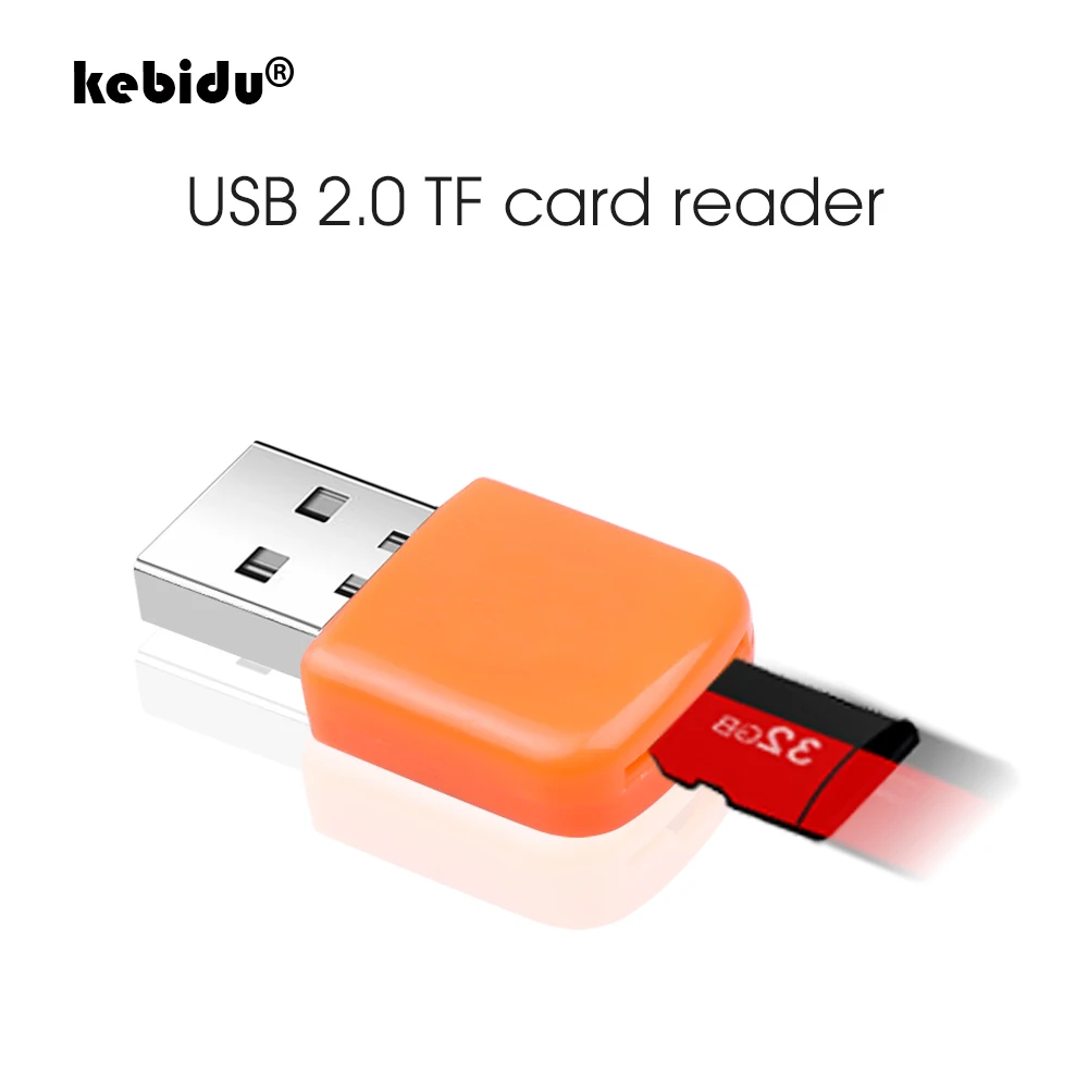 Kebidu портативный USB 2 0 кардридер для Micro SD флэш памяти TF высокоскоростной Transflash