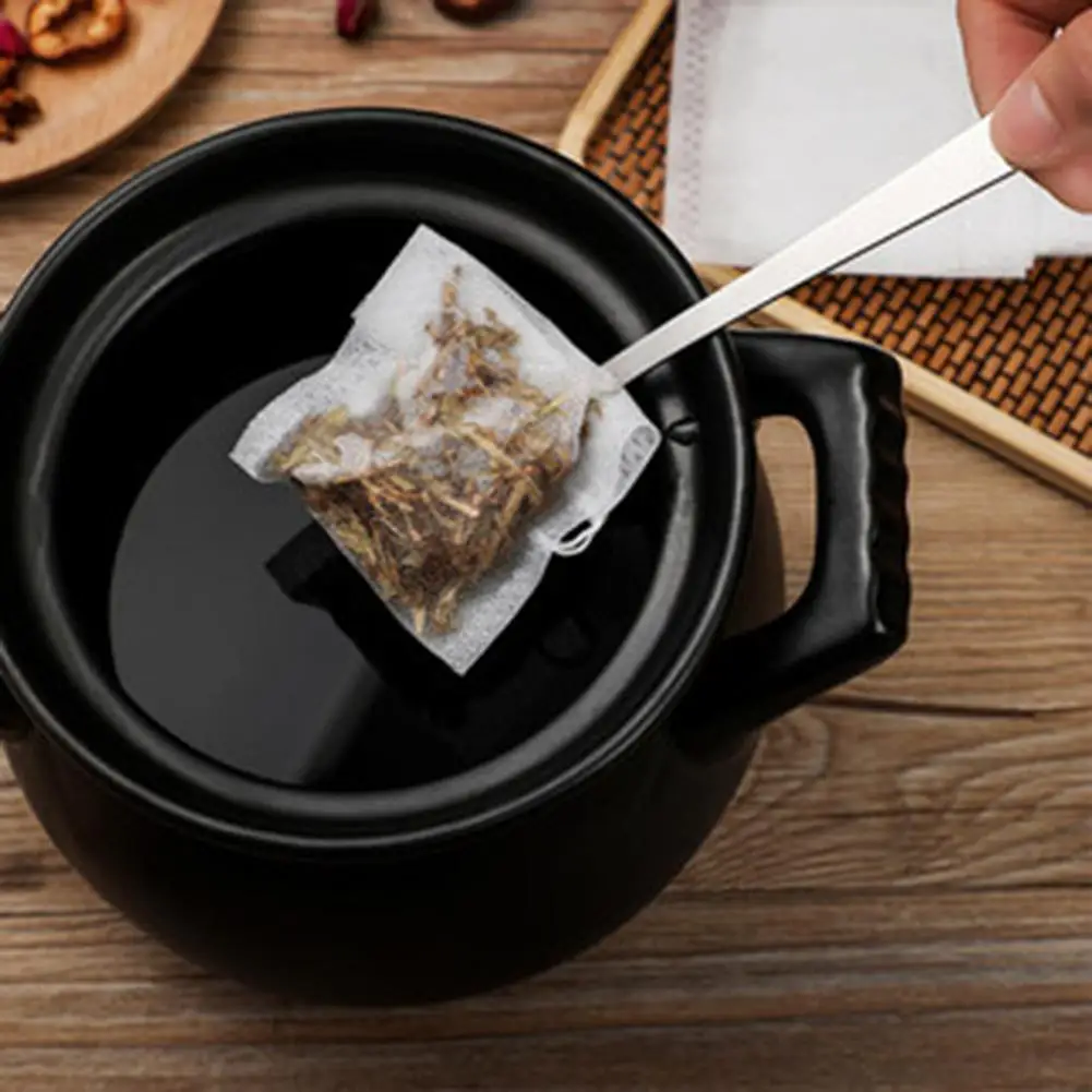 

100PCS 7x9CM Tea Filter Bags for Loose Tea with Drawstring Disposable Empty Tea Bags