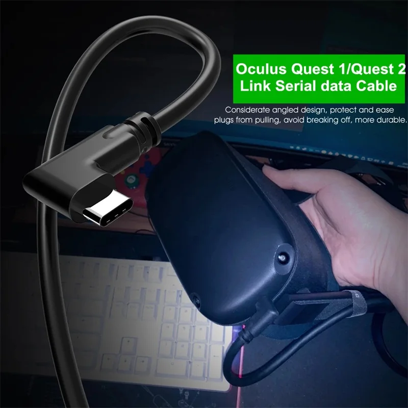 Кабель для передачи данных с разъемом USB Type C 3 1 Для Oculus Link Steam VR Quest/ 2 3.0 5 Гбит/с м