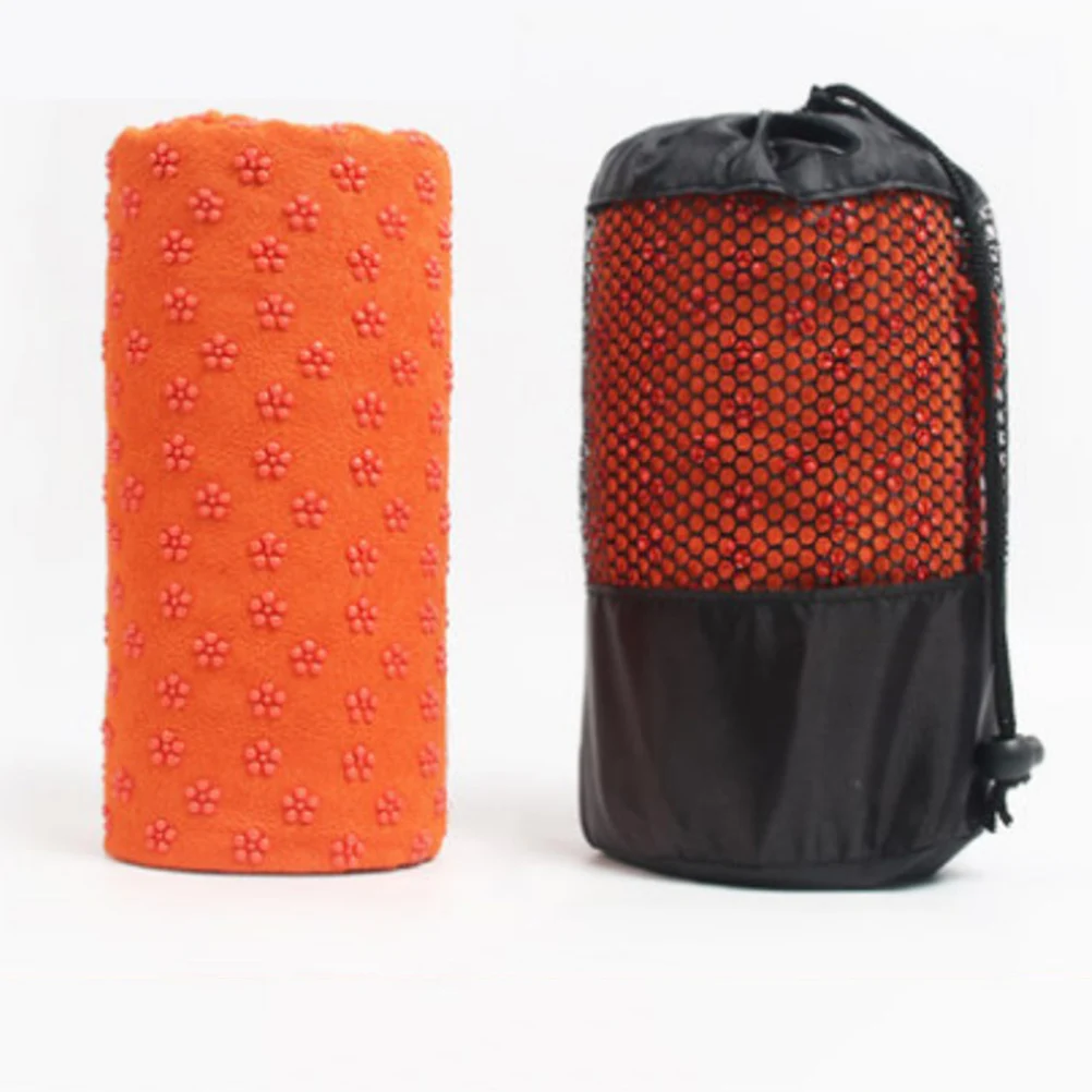 Нескользящий коврик для йоги полотенце занятий спортом фитнесом пилатеса