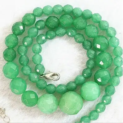 Ожерелье из натуральных камней 6-14 мм сапфир аквамарин драгоценные камни 18 дюймов