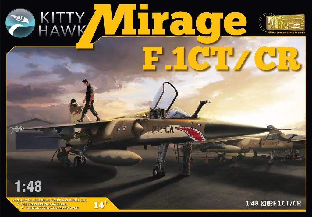 

Набор пластиковых моделей для сборки Kitty Hawk KH80111 масштаб 1/48 Mirage F.1CT/CR