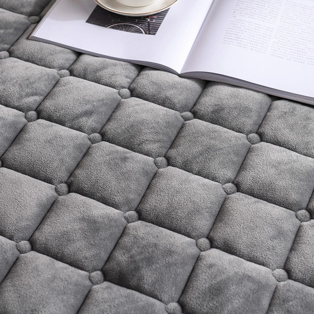 Плюшевый пододеяльник ADOREHOUSE дышащий чехол на матрас с тиснением размер King защита