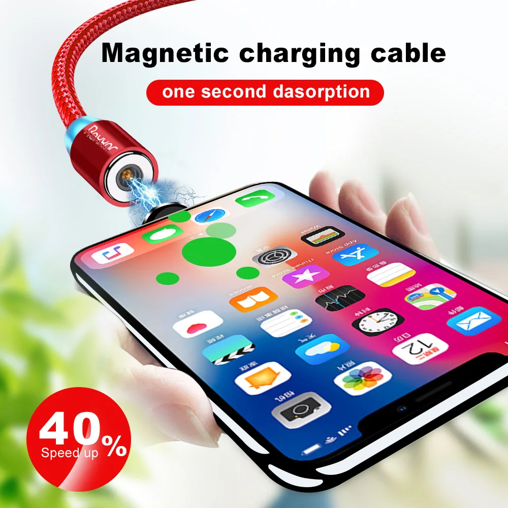 Магнитный кабель USB Type C для быстрой зарядки магнит зарядное устройство Micro