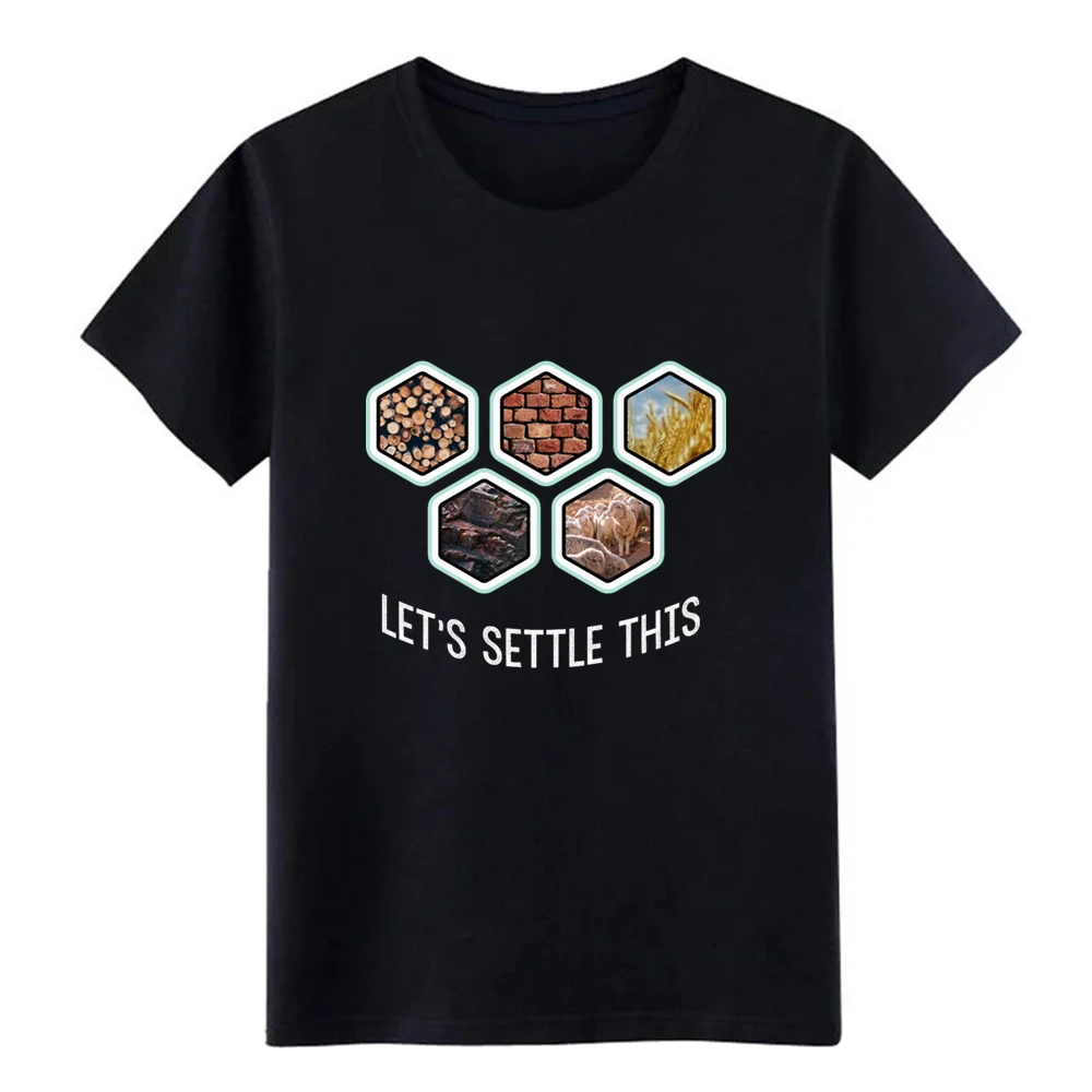 Let s settle th is settlers of catan футболка дизайнерская круглый вырез тренд солнечный свет