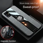 Принципиально Ткань задняя крышка для Samsung Galaxy M30S Coque M31 S M51 M60S м 31 51 30С 60С M31S кольцом-подставкой и изображениями роскошный тканевый чехол для телефона гель